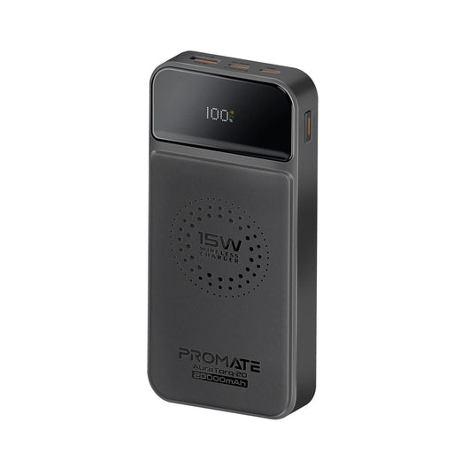 PROMATE 20000mAh Wireless Charging Power Bank with LED Display. Ultra-Slim, 15W - LX2001 - Homewares, Outdoor, Phone Accessories, Cases, Speakers, Headphones + More -