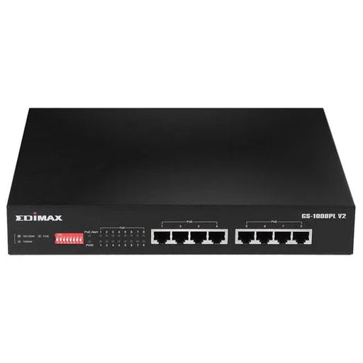 EDIMAX 8 Port Gigabit PoE+ Long Range Unmanaged Switch with DIP Switch Function. - LX2001 - Homewares, Outdoor, Phone Accessories, Cases, Speakers, Headphones + More -