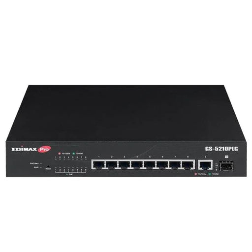 EDIMAX 10-Port Gigabit PoE+ Web Smart Switch with 1x SFP Port. Supports PoE+ up - LX2001 - Homewares, Outdoor, Phone Accessories, Cases, Speakers, Headphones + More -