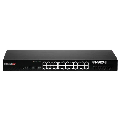 EDIMAX 24 Port Gigabit Long Range Web Smart Rack-mount Switch. With 4 SFP. Exten - LX2001 - Homewares, Outdoor, Phone Accessories, Cases, Speakers, Headphones + More -