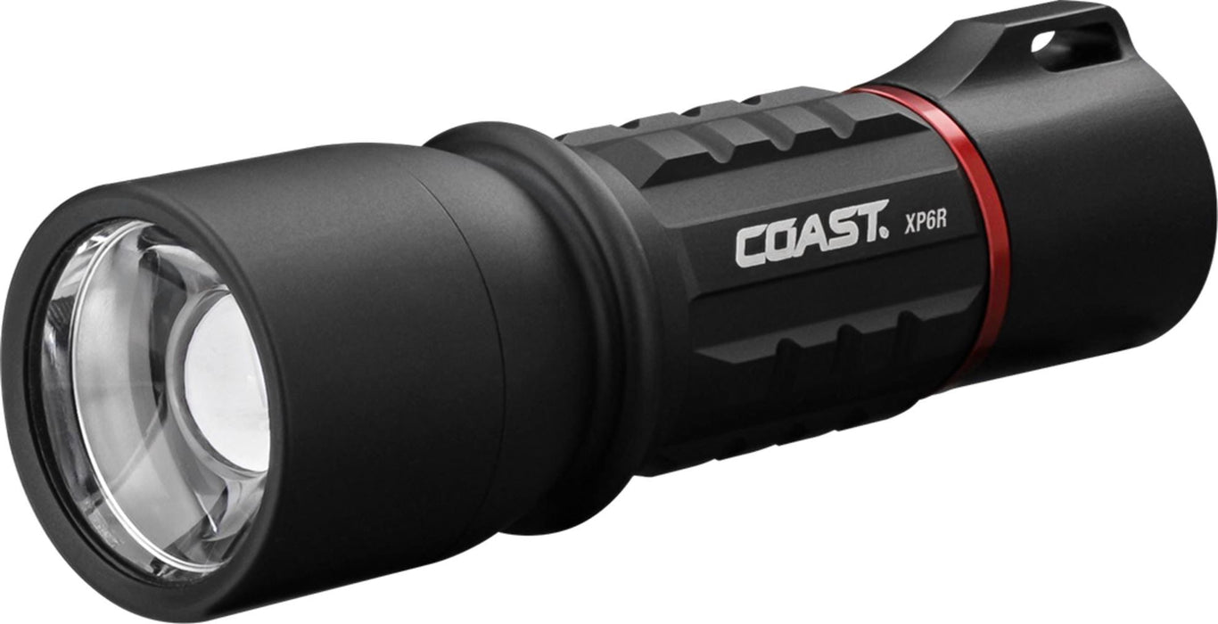 COAST LED Dual-Power Rechargeable Torch with Slide Focus. 400 Lumens IP54 Water