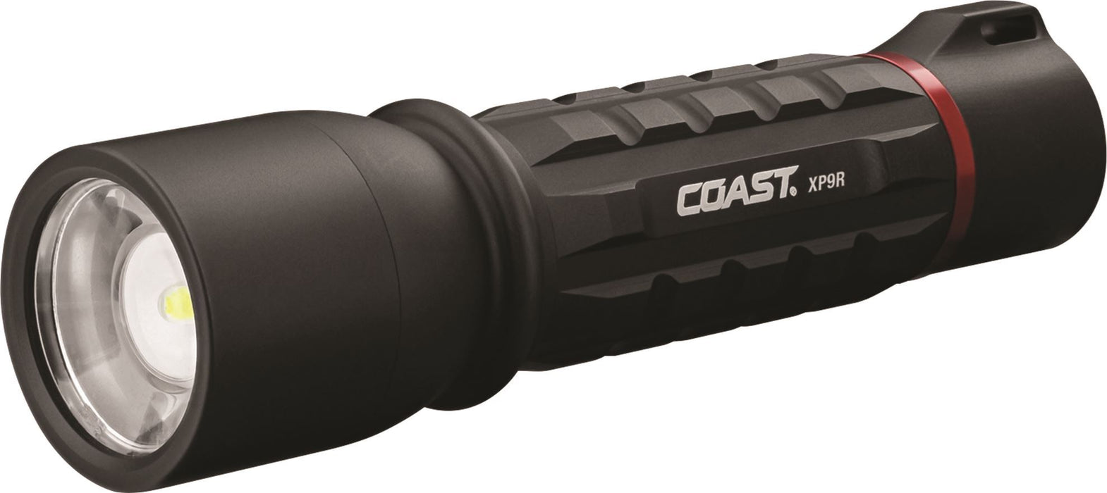 COAST LED Dual-Power Rechargeable Torch with Slide Focus. 1000 Lumens IP54 Water