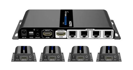 LENKENG 1-In-4-Out 1080P HDMI Extender. 1x HDMI in, 1x HDMI out, 4x RJ45 out. Co - LX2001 - Homewares, Outdoor, Phone Accessories, Cases, Speakers, Headphones + More -