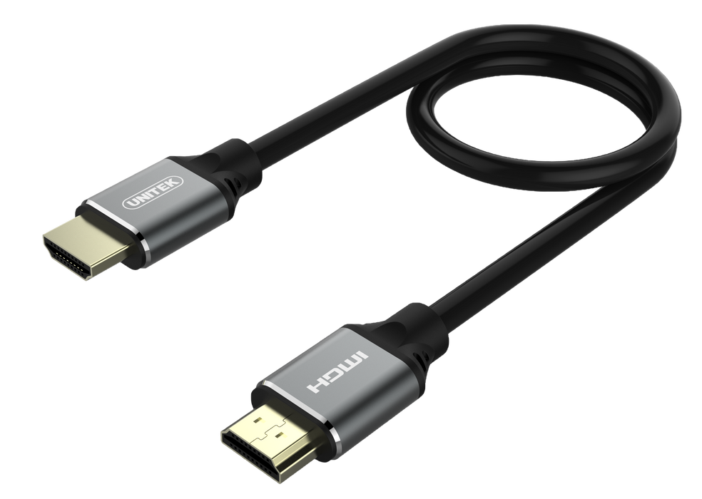 UNITEK 2m HDMI 2.1 Full UHD Cable. Supports up to 8K. Max. Res 7680x4320@60Hz &