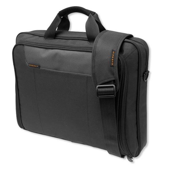 EVERKI Advance Briefcase 17.3'', Separate zippered accessory pocket, Front stash