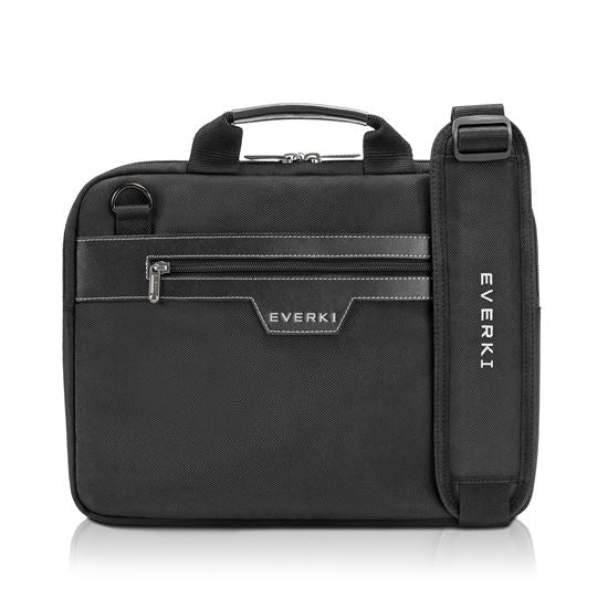 EVERKI Business Laptop Briefcase up to 14.1" with Premium Leather Handles and Ac