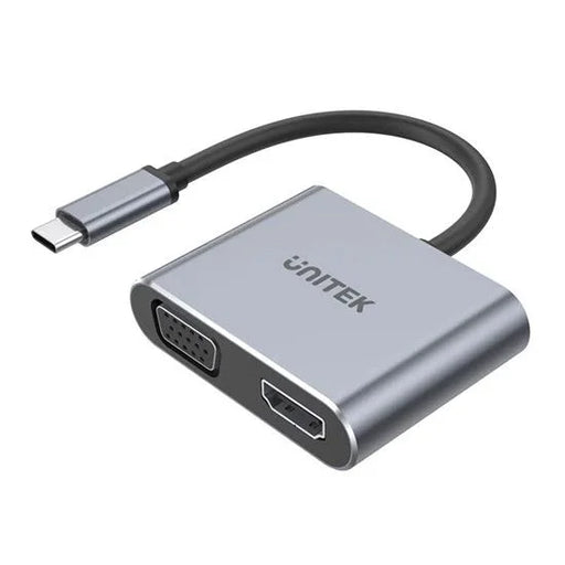 UNITEK USB-C to HDMI 2.0 & VGA Adapter with MST Dual Monitor Support. 4K@60Hz UH - LX2001 - Homewares, Outdoor, Phone Accessories, Cases, Speakers, Headphones + More -