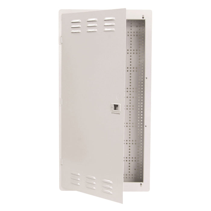 DYNAMIX 28'' FTTH Low Profile Network Enclosure Recessed Wall Mount with Vented