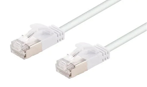 DYNAMIX 2.5m Cat6A S/FTP White Ultra-Slim Shielded 10G Patch Lead (34AWG) with R - LX2001 - Homewares, Outdoor, Phone Accessories, Cases, Speakers, Headphones + More -