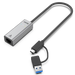UNITEK USB to Gig Ethernet Adapter with 2-in-1 Connectors (USB-C & USB-A). Suppo - LX2001 - Homewares, Outdoor, Phone Accessories, Cases, Speakers, Headphones + More -