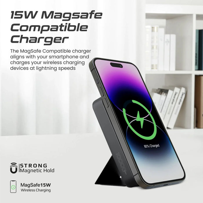 PROMATE 10000mAh Dual Charging Magsafe Wireless PowerBank. Perfect for iPhone Apple Watch Airpods - LX2001 - Homewares, Outdoor, Phone Accessories, Cases, Speakers, Headphones + More -