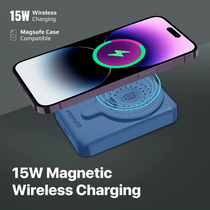 PROMATE 10000mAh SuperCharge Magsafe Wireless Charging PowerBank Perfect for iPhone Apple Watch - LX2001 - Homewares, Outdoor, Phone Accessories, Cases, Speakers, Headphones + More -