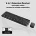 PROMATE Full Size Wireless Keyboard & Mouse Combo with Dual USB-A/C Dongle. Auto - LX2001 - Homewares, Outdoor, Phone Accessories, Cases, Speakers, Headphones + More -