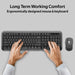 PROMATE Full Size Wireless Keyboard & Mouse Combo with Dual USB-A/C Dongle. Auto - LX2001 - Homewares, Outdoor, Phone Accessories, Cases, Speakers, Headphones + More -