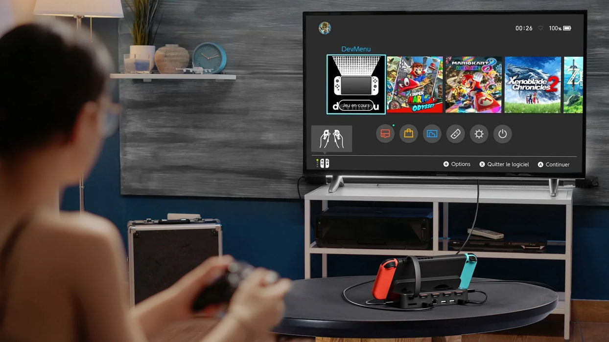 UNITEK Switch Docking Station with 4x Game Card Reader Slots. One-touch Display/ - LX2001 - Homewares, Outdoor, Phone Accessories, Cases, Speakers, Headphones + More -