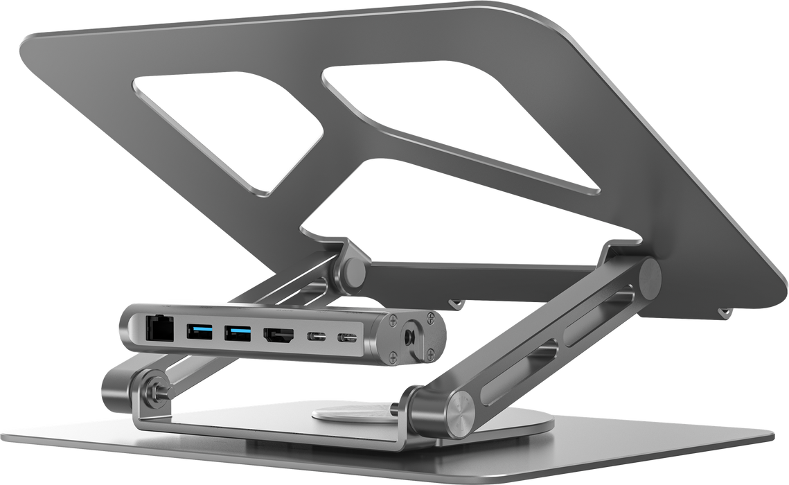 UNITEK Laptop Docking Station Stand with 360 Rotating Base. Inludes 2x USB-A Por