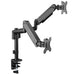 BRATECK 17"-32" Pole-Mounted Gas Spring Dual Monitor Desk Mount Bracket with Det - LX2001 - Homewares, Outdoor, Phone Accessories, Cases, Speakers, Headphones + More -