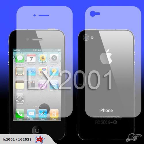2 x iPhone 4 4G Front Back Screen Protector Guard