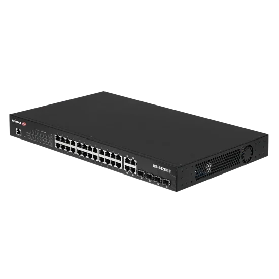 EDIMAX Industrial Surveillance VLAN 28-Port Gigabit PoE+ Web Smart Switch. 24 Gi - LX2001 - Homewares, Outdoor, Phone Accessories, Cases, Speakers, Headphones + More -