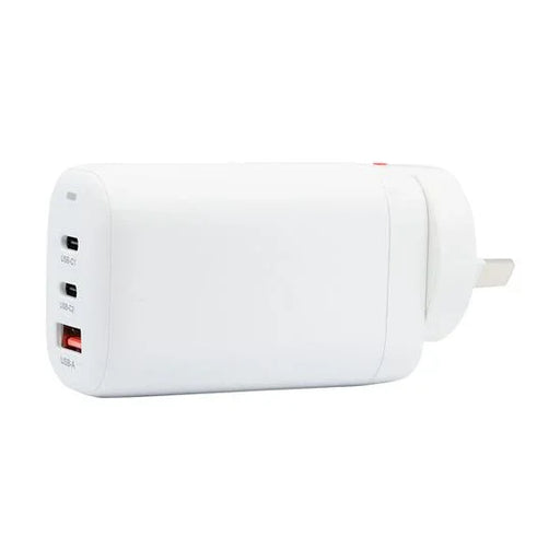 DYNAMIX 65W PD USB-C and USB-A Wall Charger. White - LX2001 - Homewares, Outdoor, Phone Accessories, Cases, Speakers, Headphones + More -