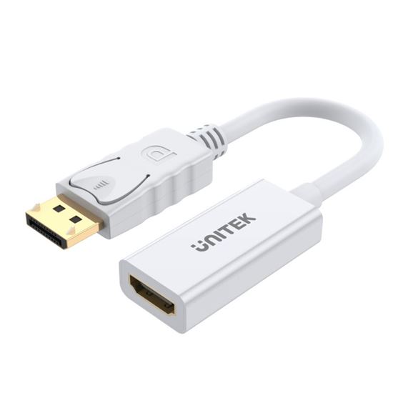UNITEK 4K 30Hz DisplayPort to HDMI 1.4 Adapter with 20cm Cable. Supports 4K Ultr
