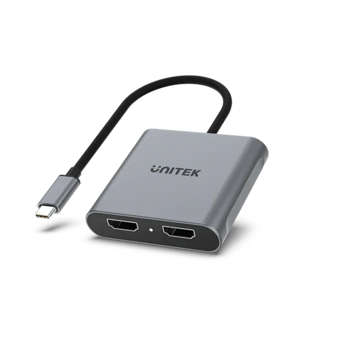 UNITEK USB-C to Dual HDMI Adapter. Supports Up to 4K@60Hz. Supports Multi-Screen - LX2001 - Homewares, Outdoor, Phone Accessories, Cases, Speakers, Headphones + More -