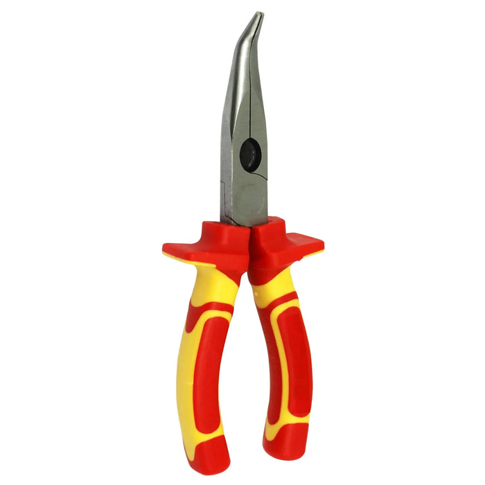 GOLDTOOL 175mm Insulated Curved Nose Pliers. Large Shoulders to Protect Against - LX2001 - Homewares, Outdoor, Phone Accessories, Cases, Speakers, Headphones + More -