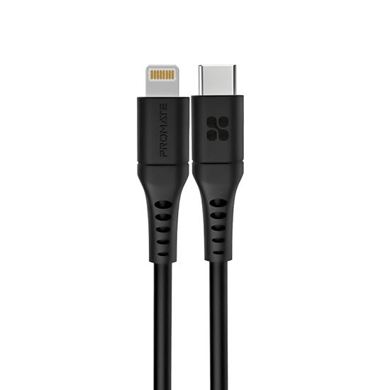 PROMATE 1.2m 20W PD USB-C to Lightning Charge & Sync Cable. For Apple iPhone, iP