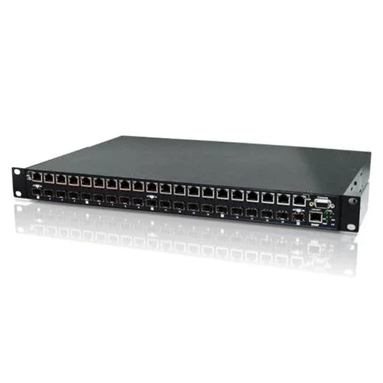 CTC UNION 20 Port Managed SFP Patching HUB. Converts 100/1000Base-FX E ...