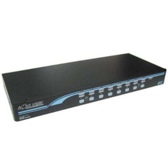 REXTRON 1-16 USB/PS2 Hybrid KVM Switch with USB Console Ports. Includes 12x 1.8m