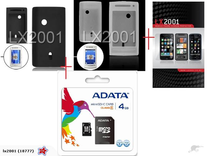 Sony ericsson x8 Case SP 4GB SD Card