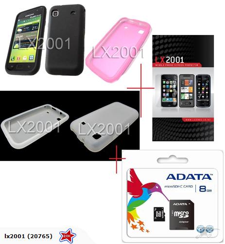 Samsung i9000 Case + SP + 8GB SD Card
