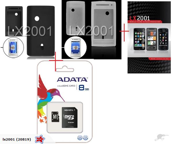 Sony ericsson x8 Case SP 8GB Memory Card