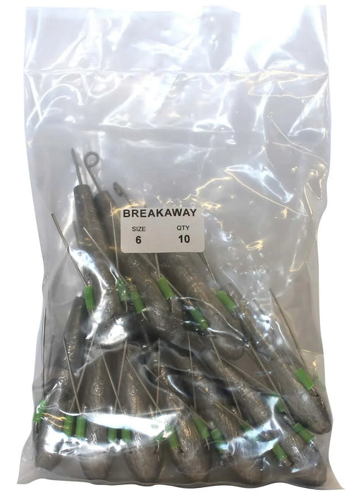 Breakaway Sinker Bulk Pack 6oz (10 per pack) - LX2001 - Homewares, Outdoor, Phone Accessories, Cases, Speakers, Headphones + More -