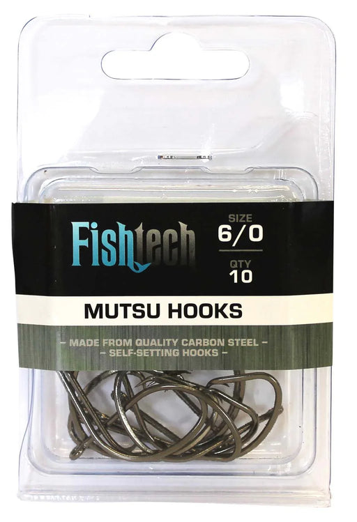 Fishtech Mutsu Hooks 6/0 (10 per pack) - LX2001 - Homewares, Outdoor, Phone Accessories, Cases, Speakers, Headphones + More -