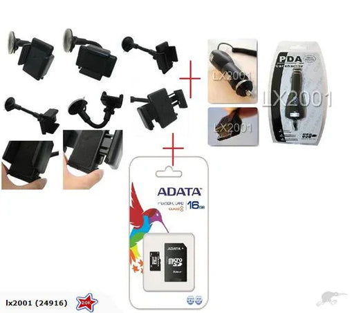 Car Kit + Car Charger + 16GB Micro SD Card - LX2001 - Homewares, Outdoor, Phone Accessories, Cases, Speakers, Headphones + More -