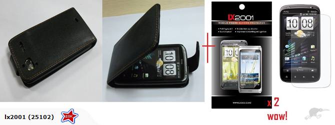 HTC Sensation Leather Case + Screen Protector
