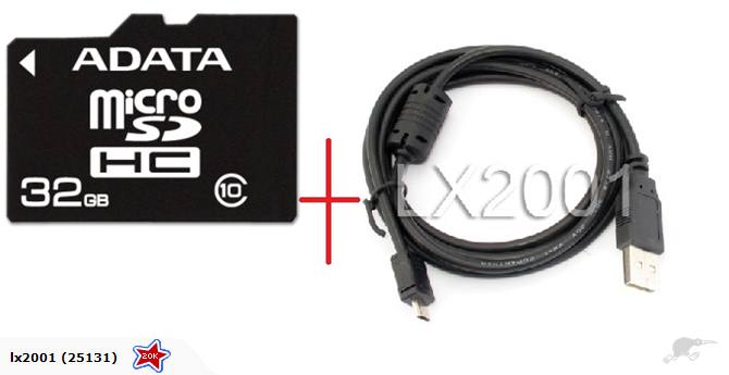 32GB MICRO SD Class 10 CARD + PC Cable