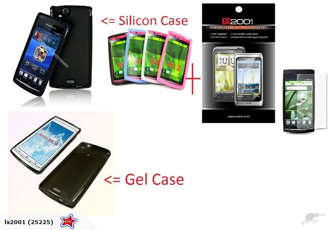Sony Ericsson Arc Case + Screen Protector
