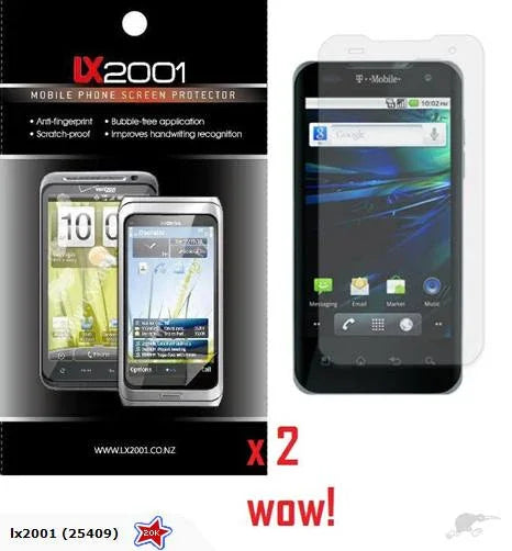 2 X LG Optimus 2X Screen Protector Guard - LX2001 - Homewares, Outdoor, Phone Accessories, Cases, Speakers, Headphones + More -