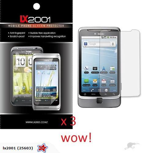3 x HTC Desire Z Screen Protector Film / Guard - LX2001 - Homewares, Outdoor, Phone Accessories, Cases, Speakers, Headphones + More -