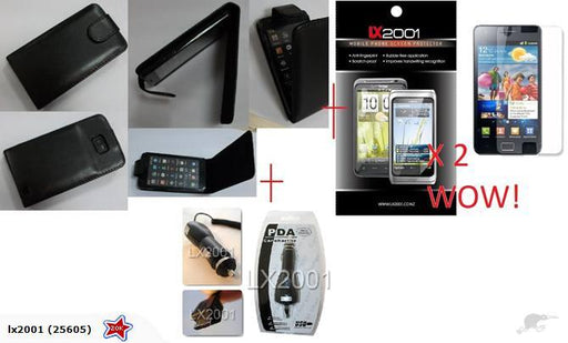 Samsung i9100 Galaxy S2 leather Case Car Charger - LX2001 - Homewares, Outdoor, Phone Accessories, Cases, Speakers, Headphones + More -