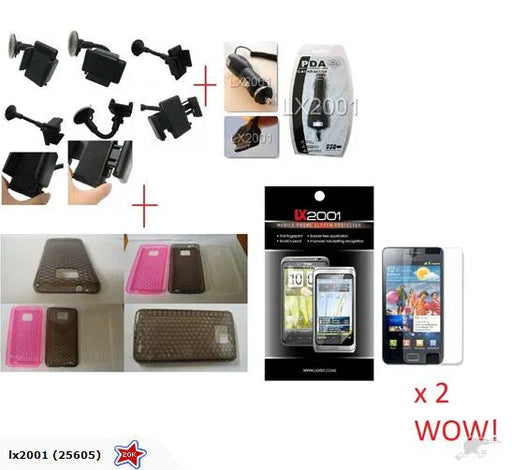 Samsung Galaxy S2 Case + SP + Car Kit + Charger - LX2001 - Homewares, Outdoor, Phone Accessories, Cases, Speakers, Headphones + More -