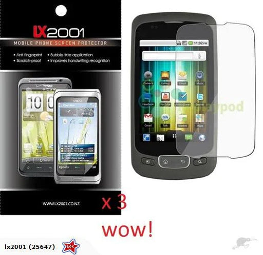 3 x LG P500 Screen Protector Guard - LX2001 - Homewares, Outdoor, Phone Accessories, Cases, Speakers, Headphones + More -