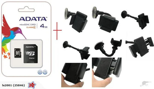 Car Kit Holder + 4GB Micro SD Card - LX2001 - Homewares, Outdoor, Phone Accessories, Cases, Speakers, Headphones + More -