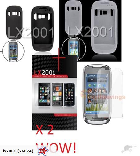 Nokia C7 Case + Screen Protector - LX2001 - Homewares, Outdoor, Phone Accessories, Cases, Speakers, Headphones + More -