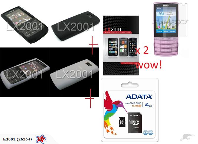 Nokia X3-02 Case SP x2 4GB sd Card
