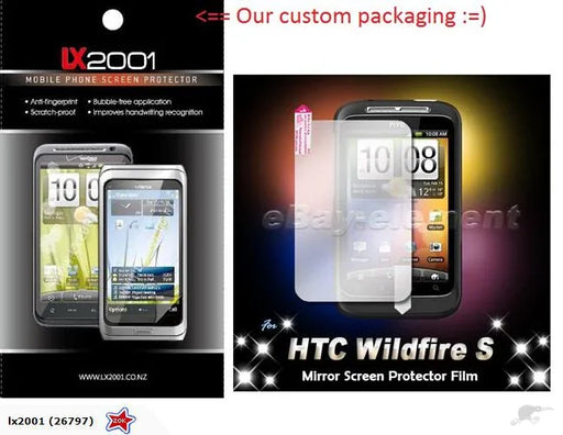 HTC Wildfire S Mirror Screen Protector - LX2001 - Homewares, Outdoor, Phone Accessories, Cases, Speakers, Headphones + More -