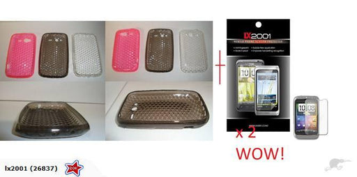 HTC Wildfire S Gel Case + Screen Protector - LX2001 - Homewares, Outdoor, Phone Accessories, Cases, Speakers, Headphones + More -