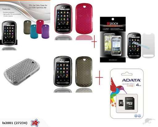 LG P350 Optimus Me Gel Case SP 4GB Micro SD - LX2001 - Homewares, Outdoor, Phone Accessories, Cases, Speakers, Headphones + More -